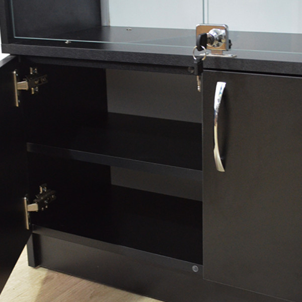 Косметологічна вітрина з тумбою і склом Чорний Київ - фото 2