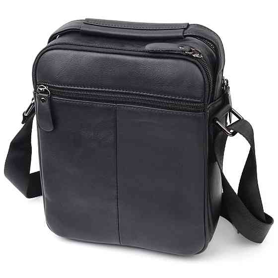 Сумка мужская Vintage 20826 кожаная Черный Киев