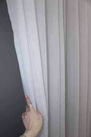 Тюль с бантовой тесьмой VR-Textil н101 Шифон однотонный Белый 500х270 см (44-022) Киев