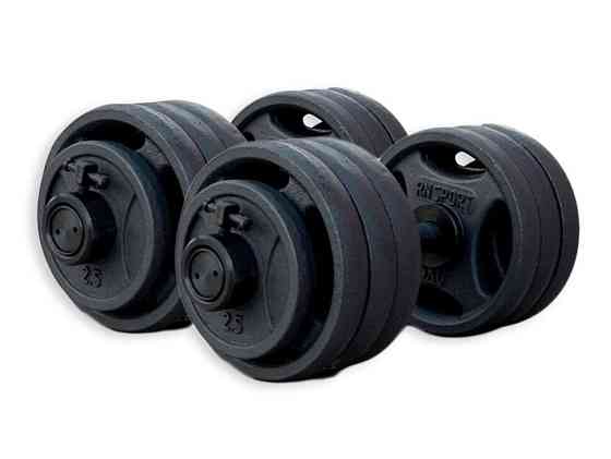 Гантелі олімпійські чавунні 2 по 41 кг Гантелі, гирі, штанги та диски металеві набірні Київ