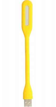 Світлодіодна USB Лампа гнутка 17 см Led Light для ноутбуків та повербанків Yellow Нововолинськ