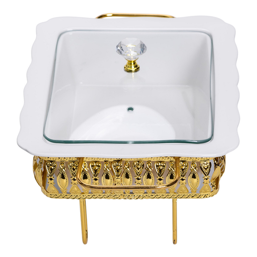 Фарфоровий настільний мармит 36×21 см на підставці Київ - фото 4