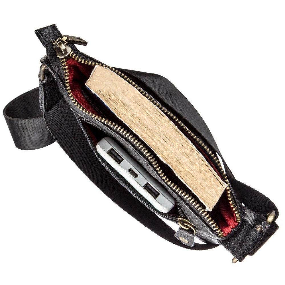 Мужская кожаная планшетка SHVIGEL 19115 Черная Киев - изображение 1