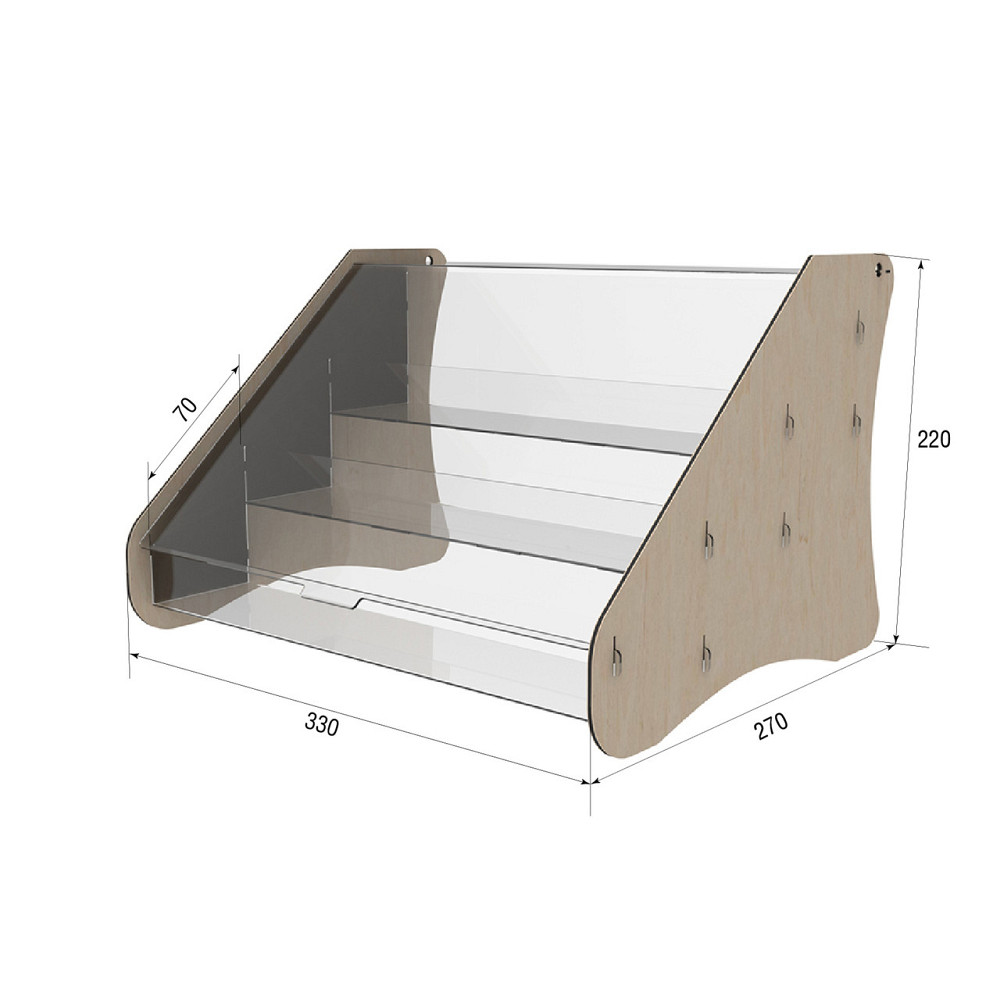 Подставка , горка под макаруны EKOSTAR на 3 полки Киев - изображение 3