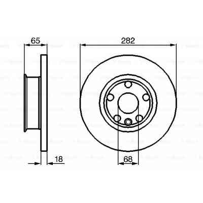 Гальмівний диск Bosch 0 986 478 613 Вінниця