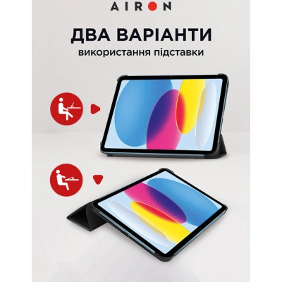 Чехол для планшета AirOn Premium iPad 10.9 10th 2022 + film Black (4822352781146) Винница - изображение 8
