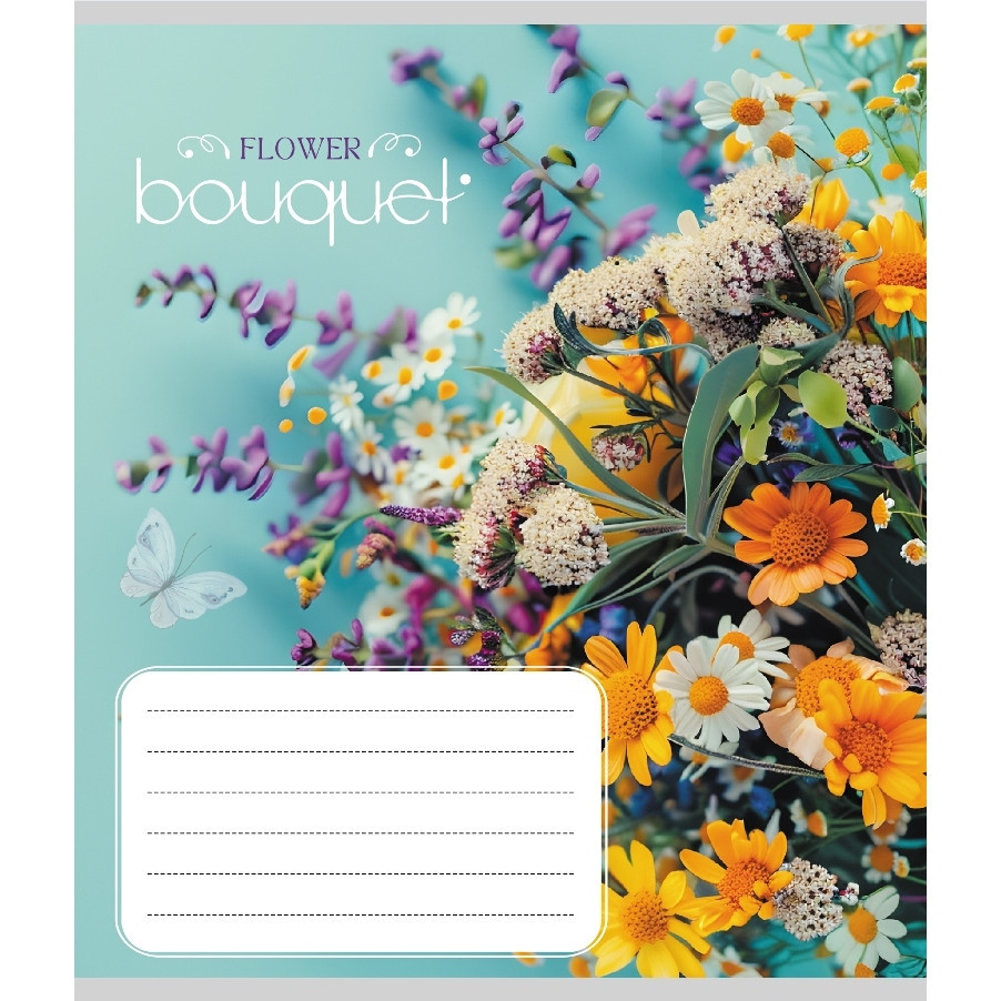 Зошит учнівський "Букет" 024-550337K-3 в клітинку, 24 аркуші Вінниця - фото 1