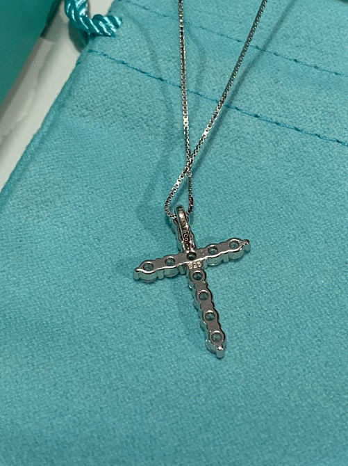 Хрестик Tiffany Тіффані, срібло 925 проби / Упаковка Tiffany Одеса - фото 2