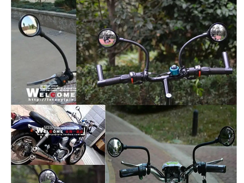 Зеркало велосипедное на руль гибкое Feel Fit Черное Бровары - изображение 4