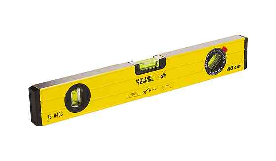 MASTERTOOL Рівень будівельний MASTERTOOL ПРОФІ 40 см 3 капсули 0,5 мм/м 0,03° фрезеровані повер Київ