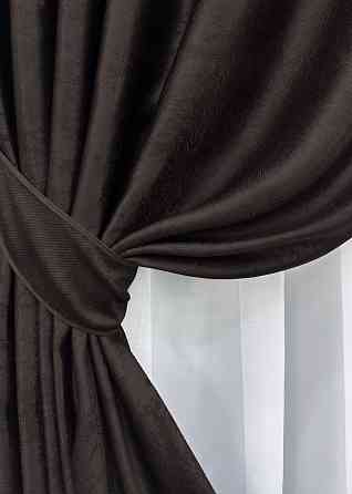 Комплект готових штор VR-Textil Софт № 1743ш 150х275 см 2 шт. Венге (33-0809) Київ