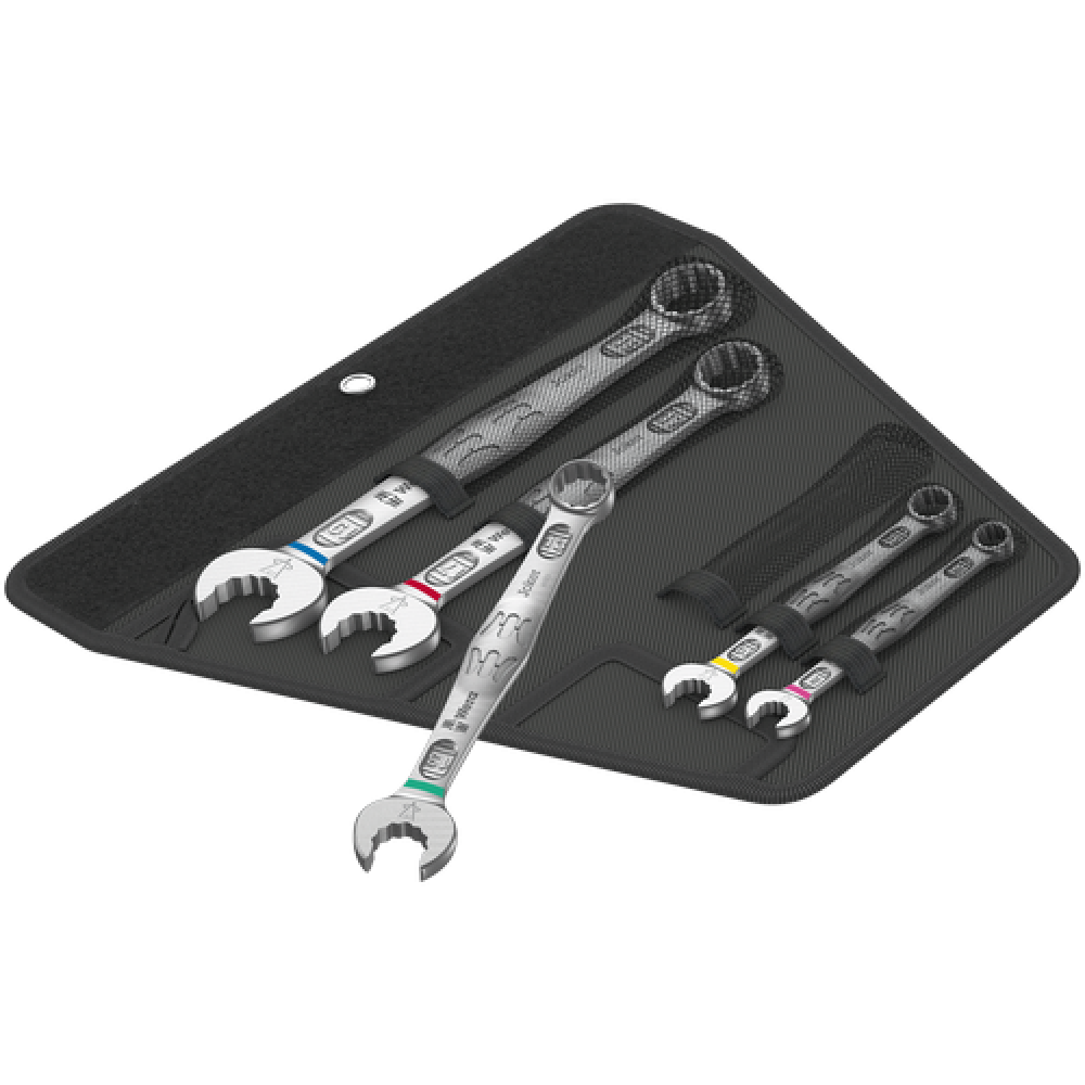 Набір ключів комбінованих Wera 8-19мм 5шт, в сумці, Wera Joker 5 Set 1 05020230001 Одеса - фото 2