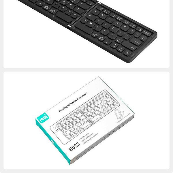 Складная  портативная мини Bluetooth-клавиатура B023 для Android, IOS, Windows (eng/ru) Black,67 клавиш Одесса - изображение 16