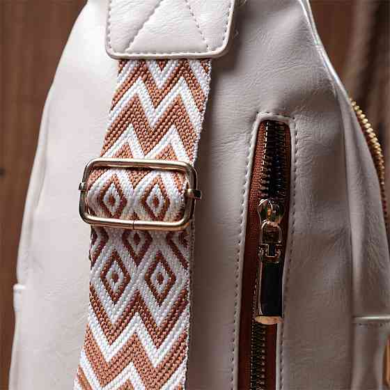 Жіноча сумка з однією лямкою через плече з гладкої екошкіри Білий (Vintage) Київ