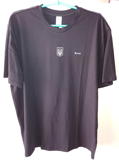 Чоловіча футболка з трізубом Lans L 12.020 4XL, Черный Київ - фото 2