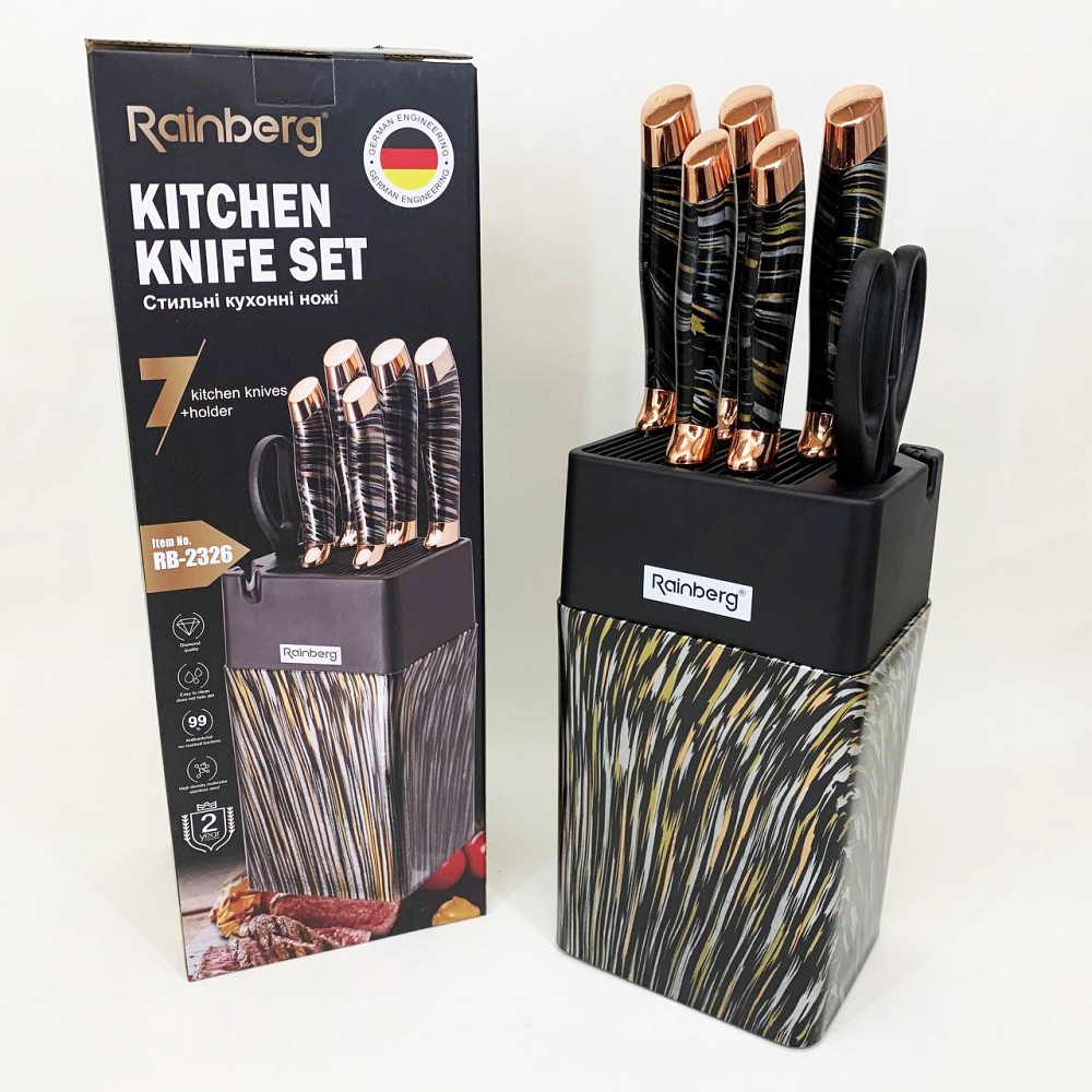 Набор хороших качественных кухонных ножей, Набор ножей для домашнего повара, Кухонные ножи для готовки MH-87 Львов - изображение 2