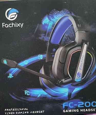 Наушники игровые для игроков, Микрофон: led RGB PC Fachixy FC-200. Харьков