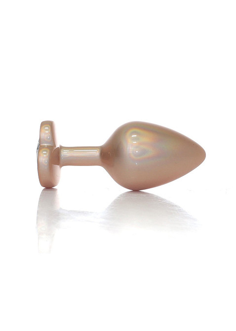 Анальная металлическая пробка Plug-Jewellery Pearl Gold Heart PLUG- Clear M Sex Aura Киев - изображение 8