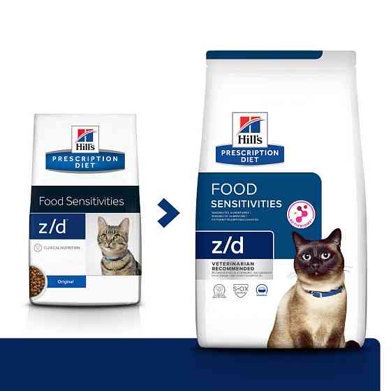 Сухий корм для котів Хіллс Hill's PD Food Sensitivities Z/D з чутливим травленням 1.5 кг Вінниця