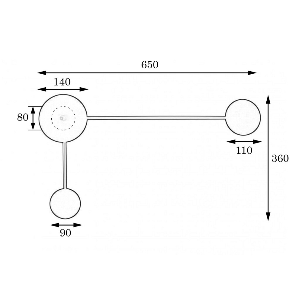 Бра світильник настінний 2-G4 білий Disk NL 3665-2 WH Київ - фото 5