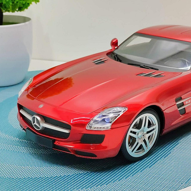 Машинка на радіокеруванні Mercedes-Benz SLS гумові колеса світло Червона (2024A) Чернігів - фото 7