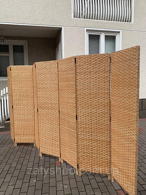 Ширма плетеная из лозы раздвежная Киев - изображение 4