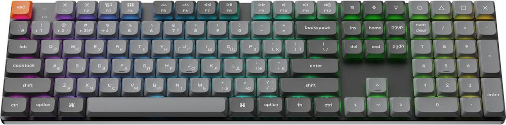 Клавіатура бездротова Keychron K5 Max, Gateron MX 2.0 Brown, Hot-Swap, RGB UA Black (K5M-H3-UA) ( 22247 ) Харьков - изображение 7