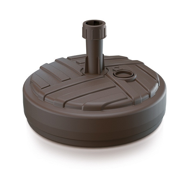Підставка для садової парасольки кругла, 10 л, коричнева Київ - фото 1