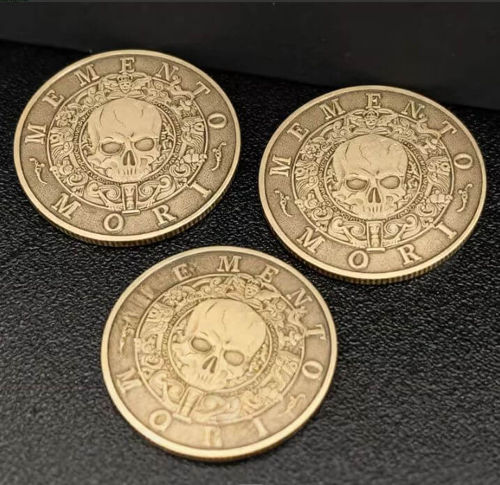 Монета Memento Mori, метал, пам'ятна сувенірна 27.6 г, 40 мм Київ - фото 8