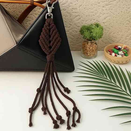 Набор макраме ручного вязания и для рукоделия брелока 