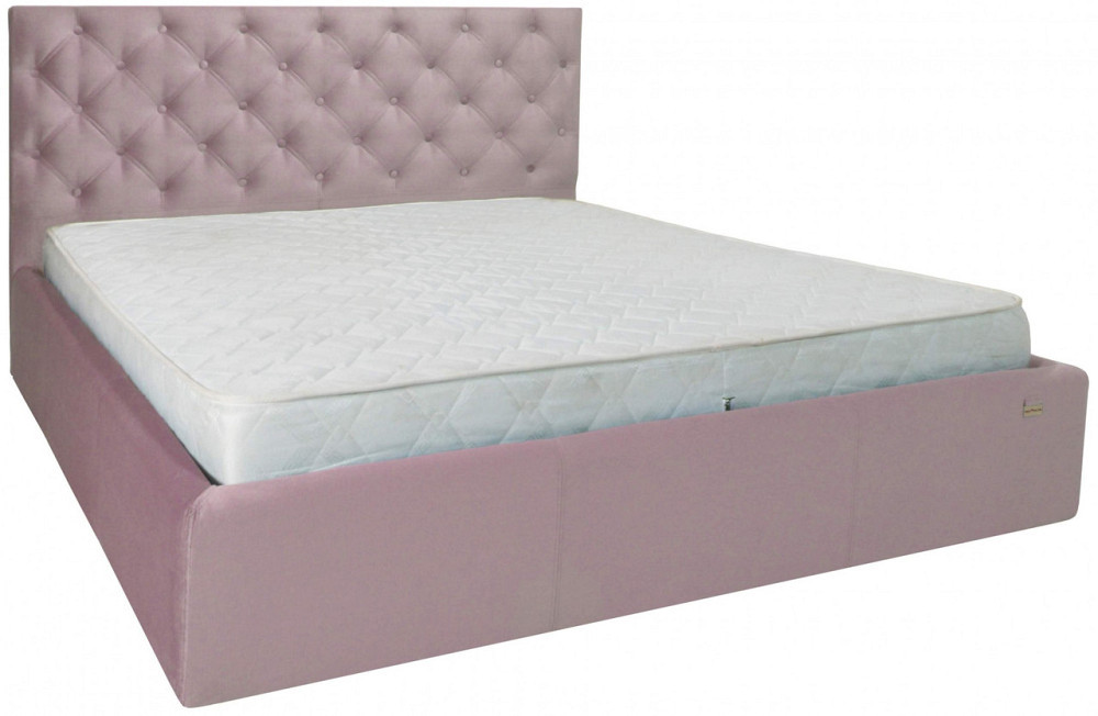 Ліжко Двоспальне Coventry VIP 160 х 200 см Missoni 021 З додатковою металевою цільнозварною рамою Темно-рожевий Дніпро - фото 11