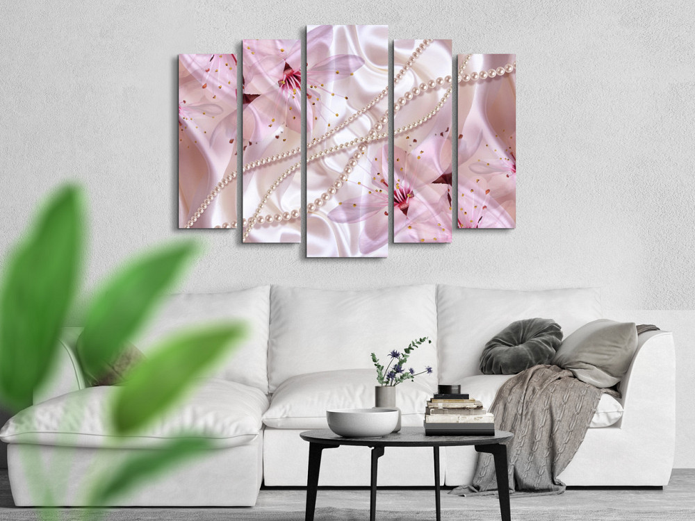 Модульна картина у вітальню / спальню Абстракція Квіти Art-427_5 ( 80х118см ) Київ - фото 2