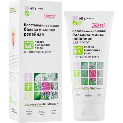 Маска для волос Elfa Pharm Репейная Против выпадения волос 200 мл (5901845500197) Винница - изображение 1