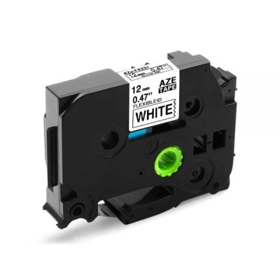 Лента для принтера этикеток UKRMARK совместима с TZEFX631 гибкая, 12мм х 8м. black on wite (CBTZF631) (900408) Винница - изображение 1