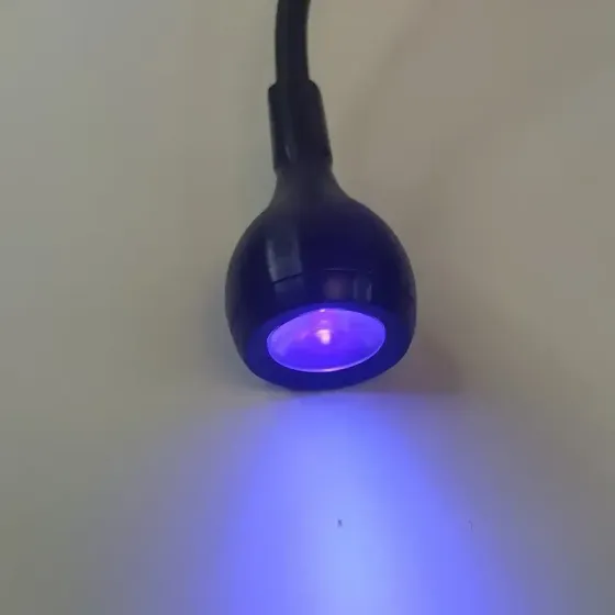 UV/LED – лампа фонарик для сушки ногтей на прищепке, с USB кабелем, Черная Киев