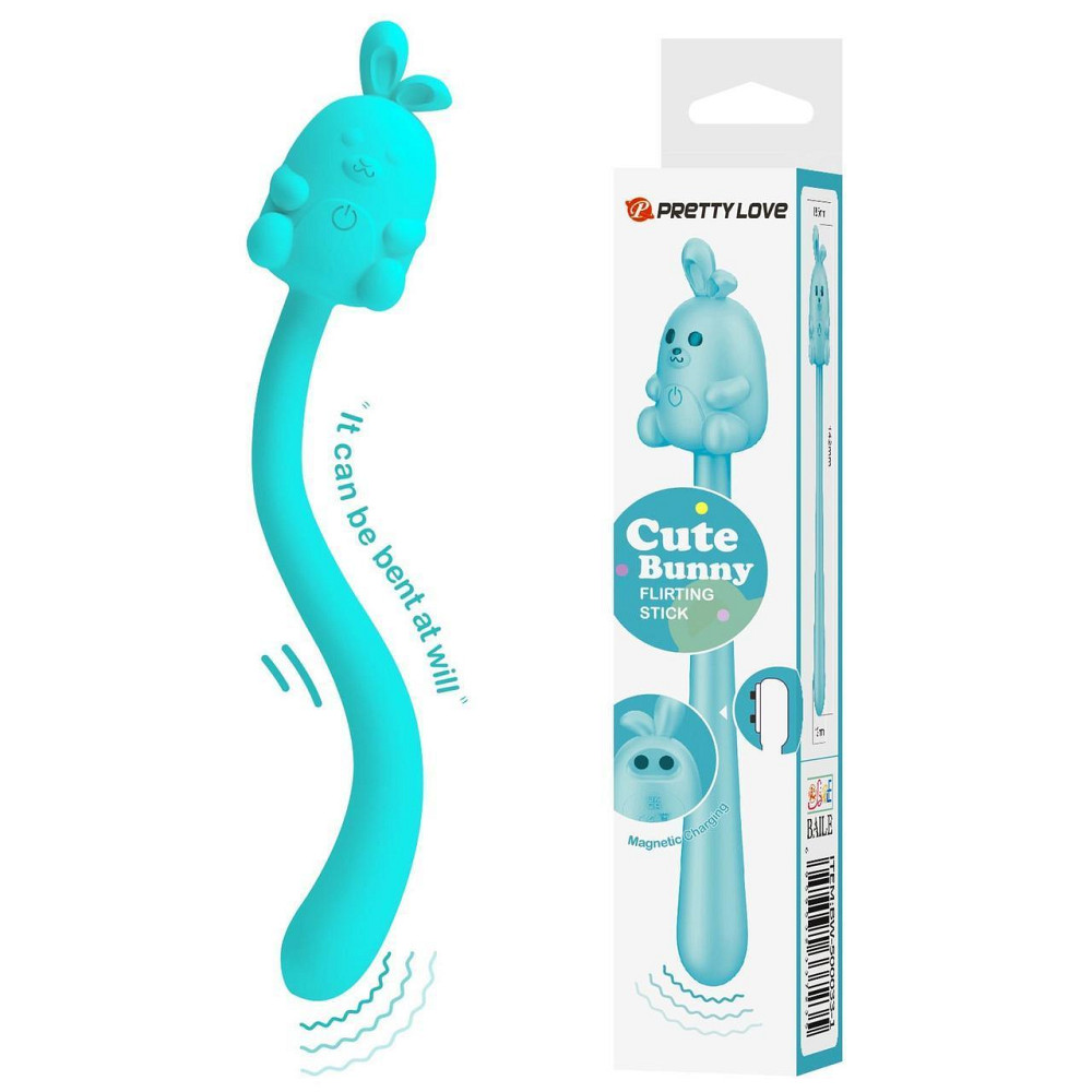 Вібратор CUTE BUNNY, Flirting Stick, 7 vibration functions, Magnetic USB charging Sex Aura Київ - фото 1