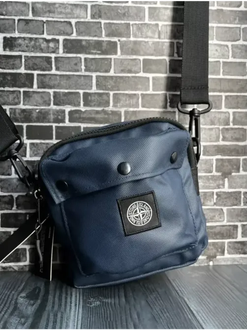 Сумка через плече Stone Island 16x16 синій Запоріжжя - фото 6