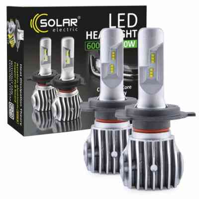 Автолампа SOLAR H4 12/24V 6500K 6000Lm 50W Cree Chip 1860 (8604) Винница