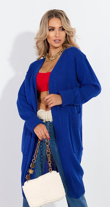 Полегшений кардиган із кишенями (48-52) Київ - фото 1