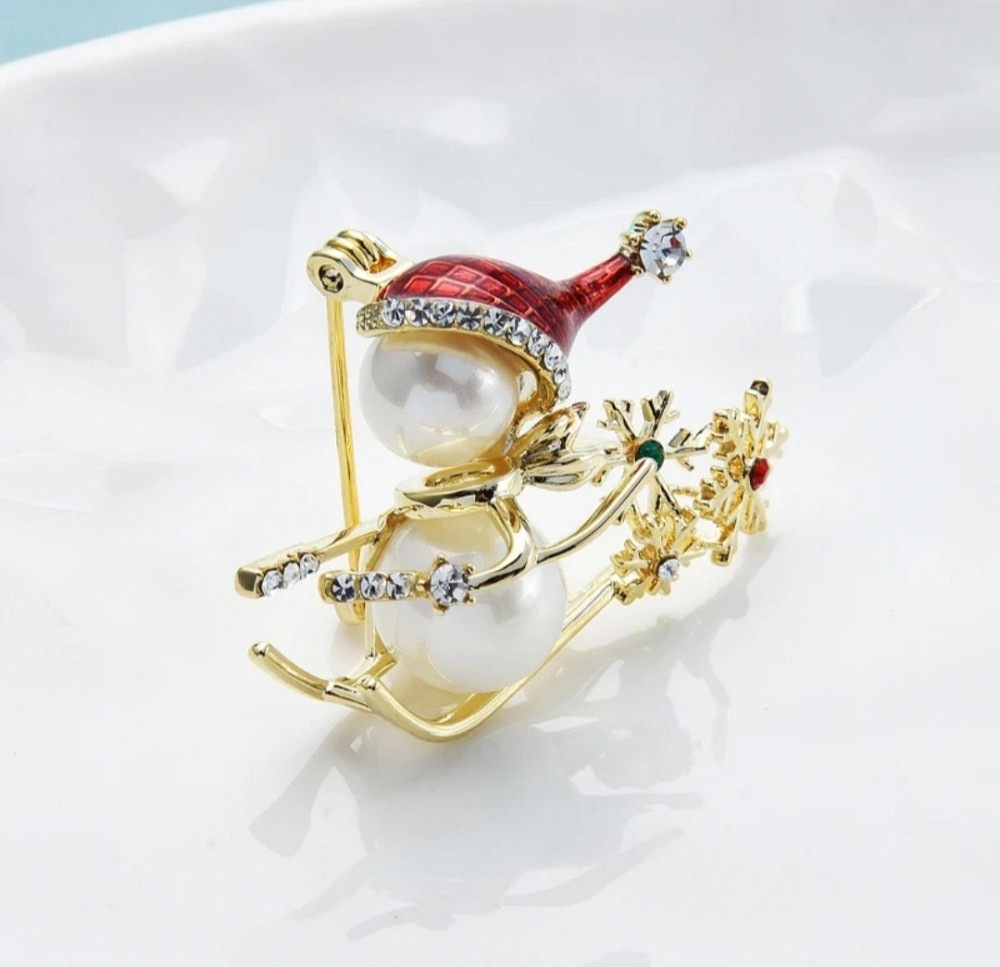 Брошка "Сніговичок" №2 Сміла - фото 3