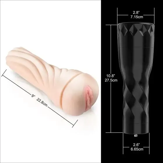 Мастурбатор з вібрацією Hismith Male Masturbation Cup, сумісний з секс-машинами бренду Львів