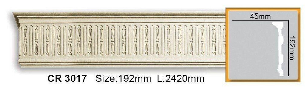 Молдинг полиуретановый с орнаментом Gaudi Decor CR 3017 Flexi Днепр - изображение 1