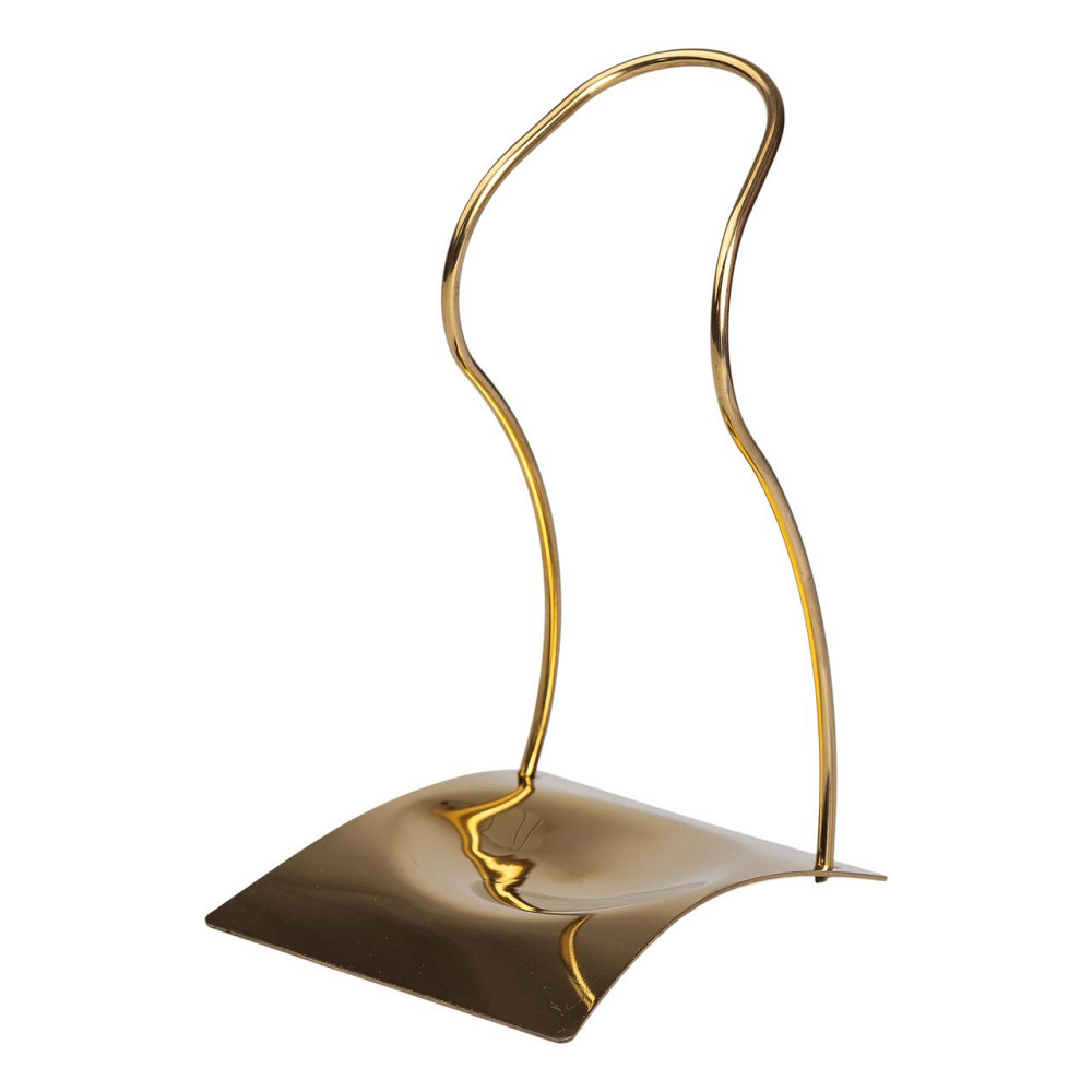 Підставка під ополоник, лопатку або ложку 12×10,5×17 см з нержавіючої сталі Золото HP-19-15-G Коломия - фото 1