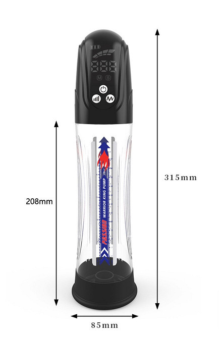 Водонепроницаемая, автоматическая вакуумная помпа с зарядкой от USB CANWIN Water Pump LCD, P412AU Sex Aura Киев - изображение 8