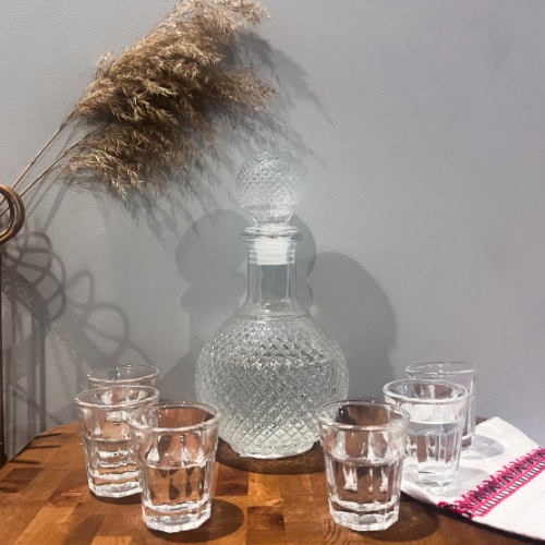 Набір для горілки 7 предметів (графін-540мл + 6 чарок-50мл) 9098-3 S&T Житомир - изображение 4