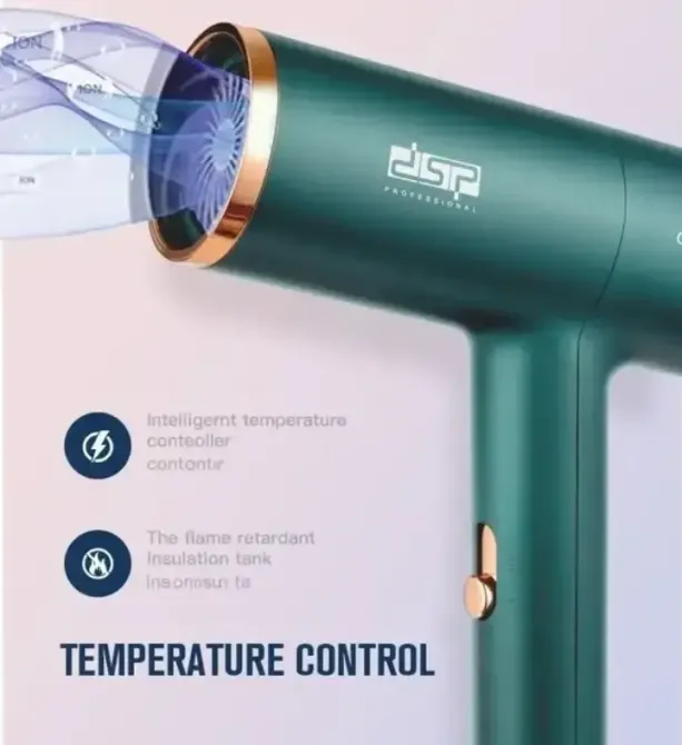 Мощный фен для укладки волос DSP 30253 Зеленый Коломыя - изображение 3