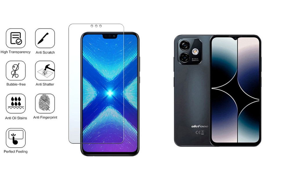 Защитное стекло NeoGlass для Ulefone Note 16 Pro – ультрапрозрачное и устойчивое Киев - изображение 4