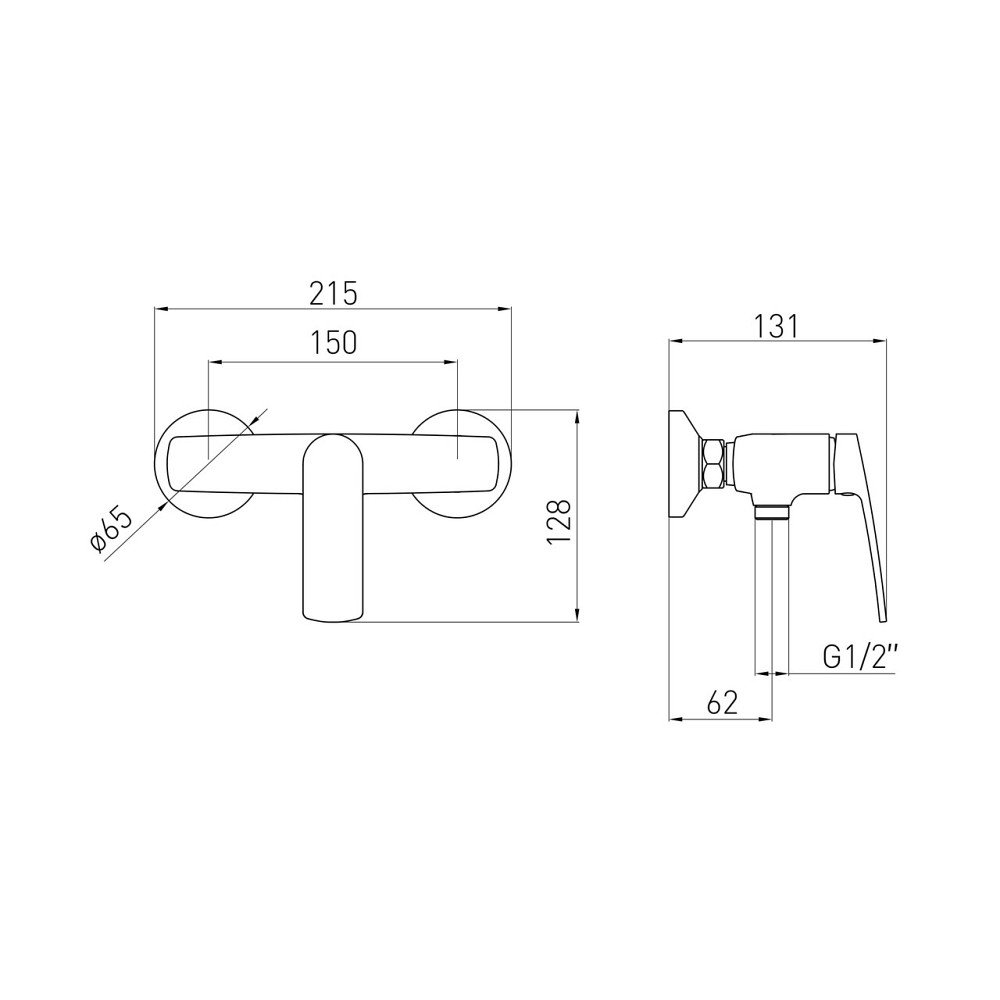 Смеситель для душа VOLLE CANTE cepillado níquel сатин 1512.101002 Киев - изображение 2