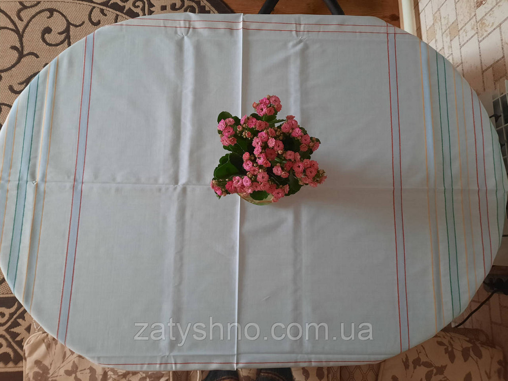 Блакитна скатертина 140*140 Київ - фото 3