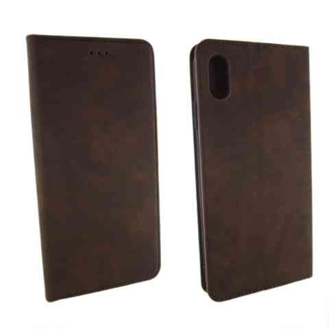 Чехол книжка iPhone XS Max Premium Case (коричневый) Одесса